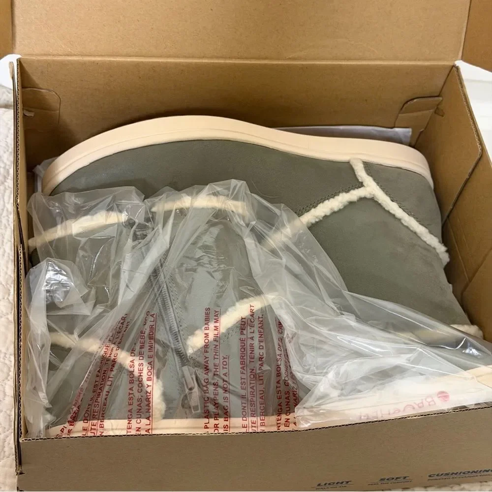 Cloud Steppers Clarks Ankle Boots Step Glow Rose Olive Taupe 10 NIB